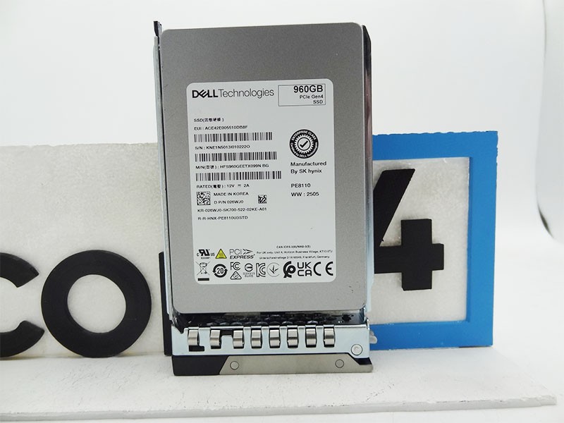 DELL HFS960GEETX099N 960GB NVME GEN4 U.2 HYNIX PE8110 2.5in SSD
