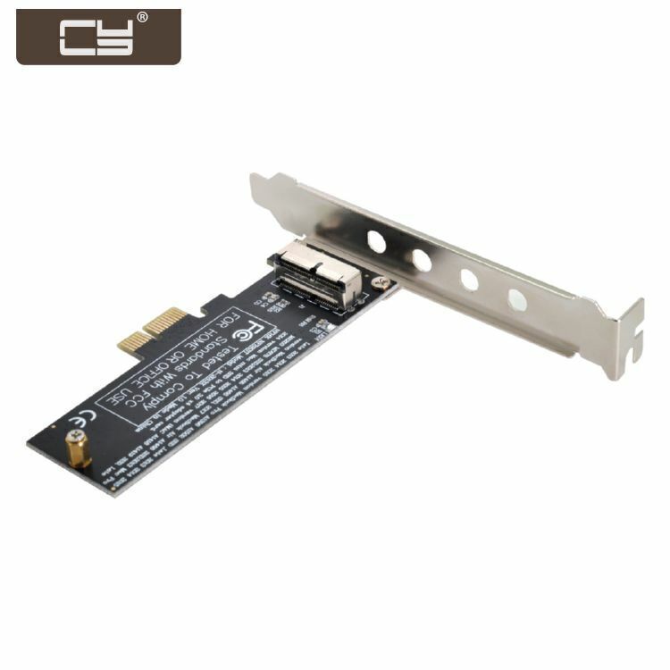 CY PCI Express PCI-E 1X to 12+16Pin 2013-2017 Mac Pro Air SSD Convert Card SATA