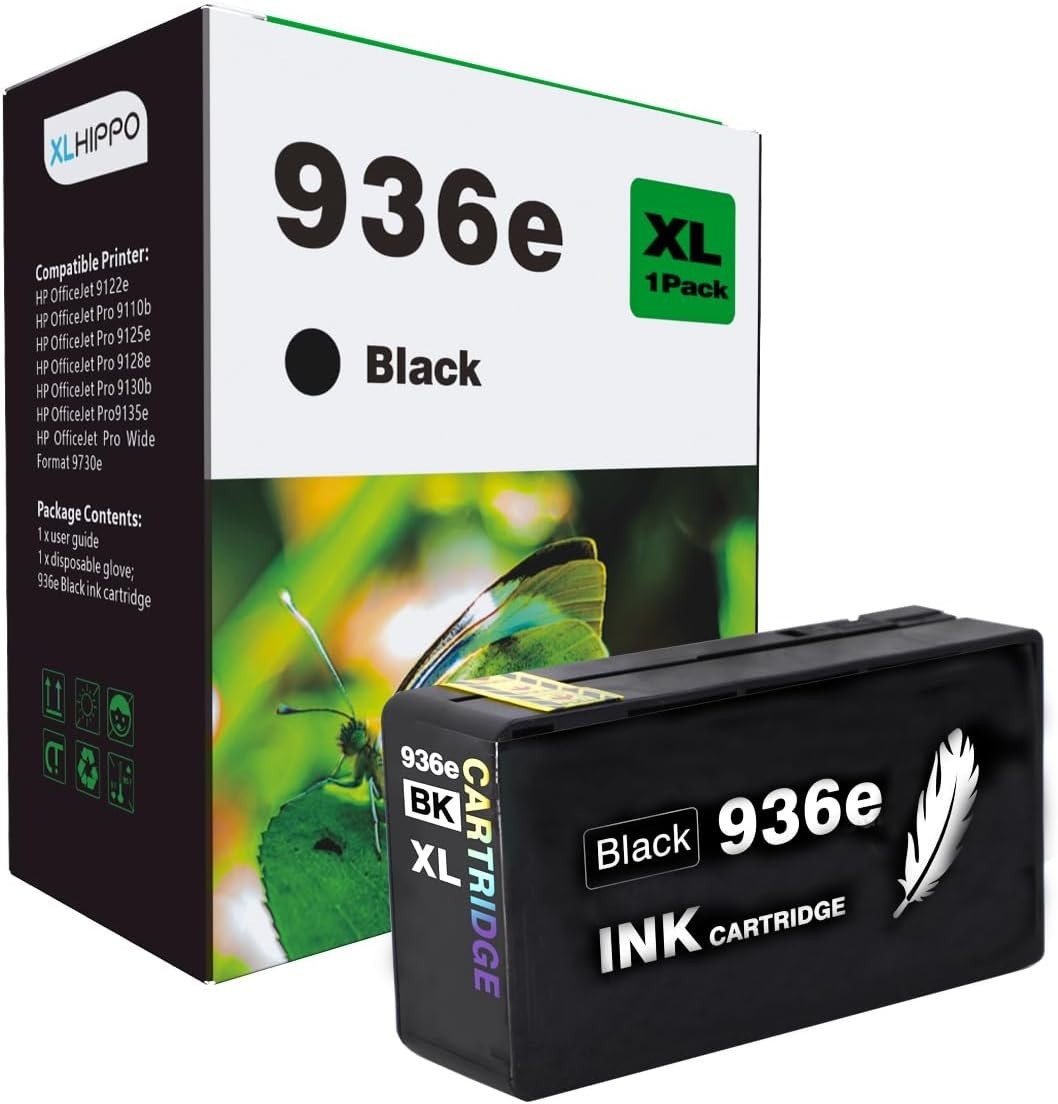 936XL Ink for HP 936 936e OfficeJet Pro 9125e 9135e 9730e 9120e Black High Yield