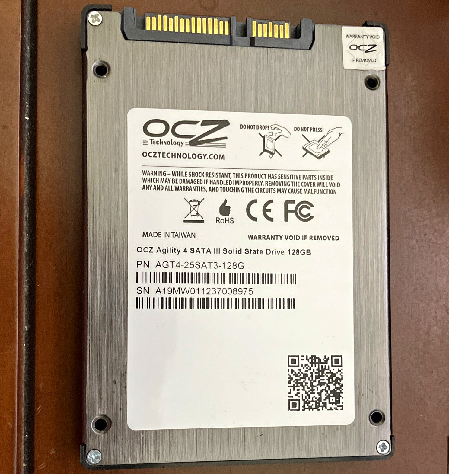 OCZ Agility 4 128GB 2.5in SATA III Internal SSD AGT4-25SAT3-128G