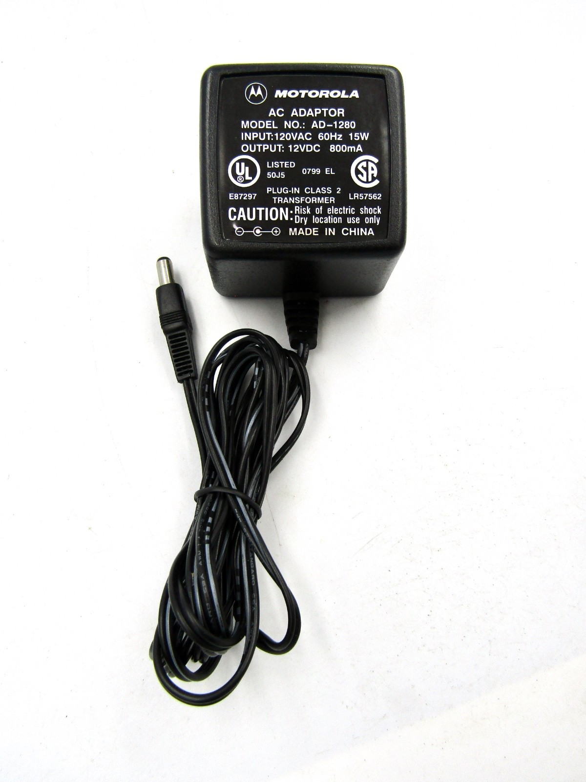 Genuine Motorola AD-1280 12VDC 800mA Power Adapter - Used