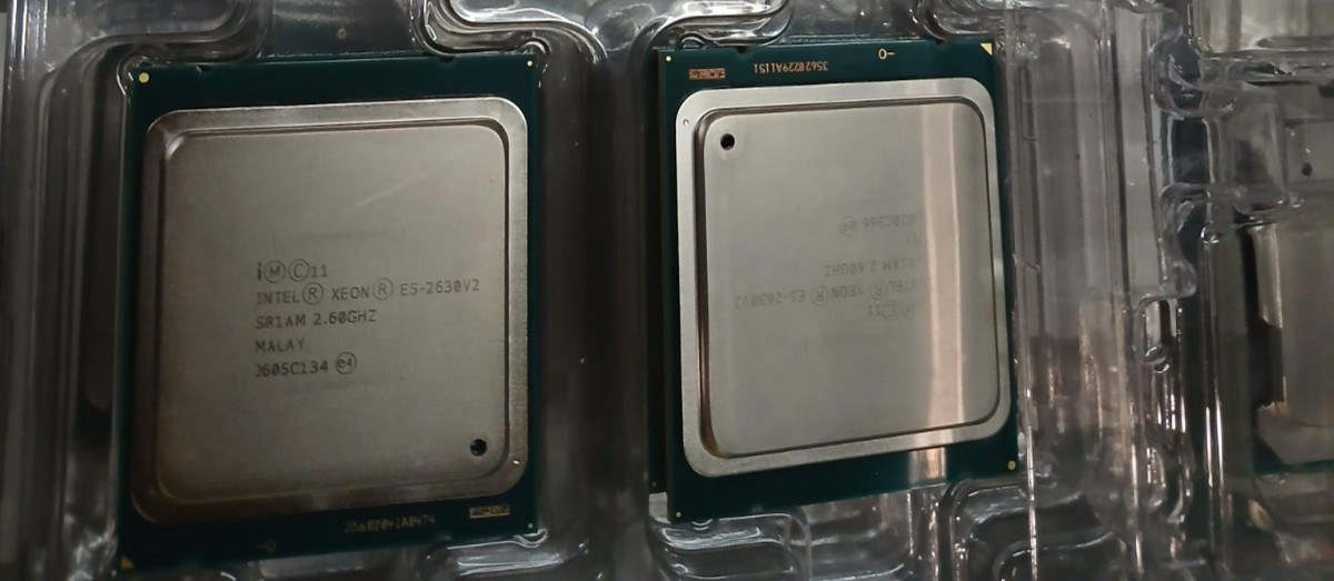 qty 2 x Intel Xeon E5-2630 v2 2.6GHz SR1AM 6-Core Processor CPU