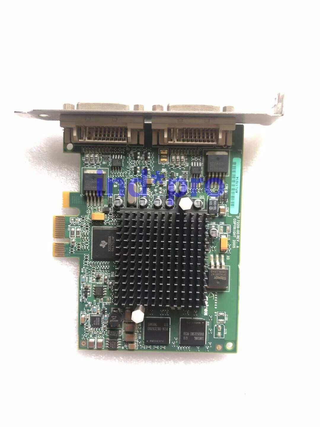 1pc Used Matrox G550 PCIE 1X G55-MDDE32F