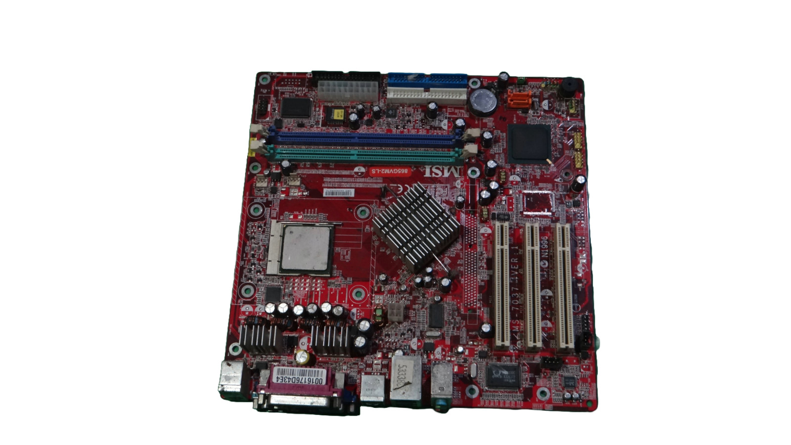 MSI 865GVM2-LS MS-7037 V. 1 Socket 478 DDR 400 Intel 865GV mATX Motherboard