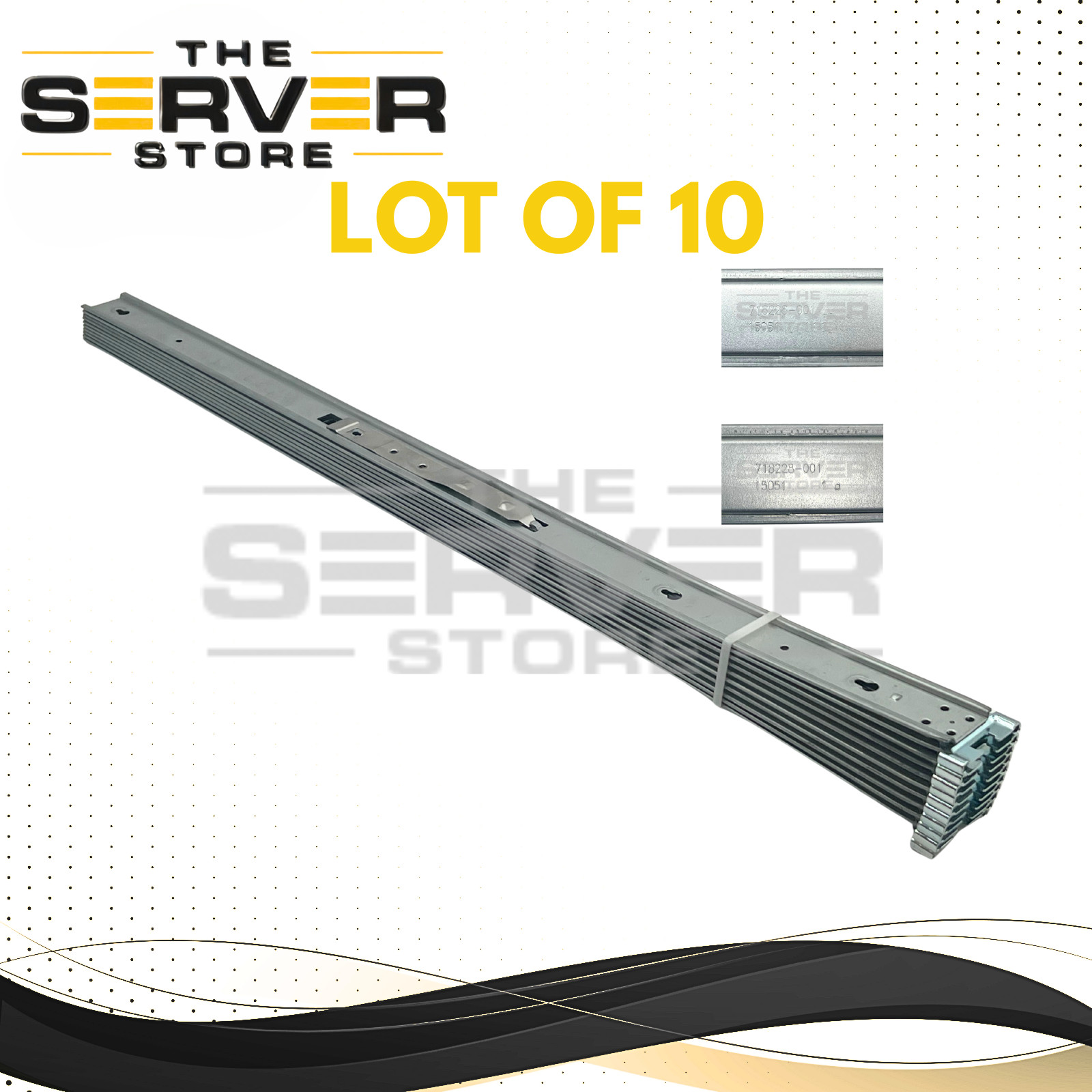 (LOT OF 10) HPE SFF 2U Inner Rails Only For ProLiant G8 G9 Servers 718228-001