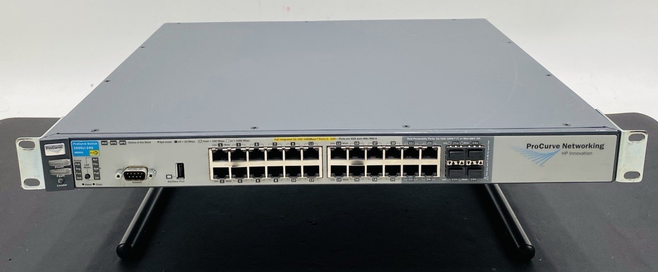 HP ProCurve J8692A 3500yl-24G 24-Port Managed Gigabit PoE Network Switch