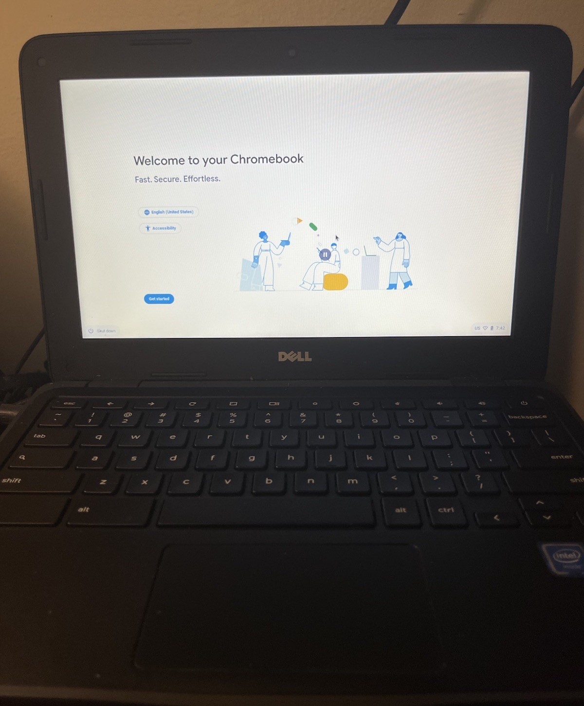 Dell Inspiron 3181 Chromebook Model P26T 10 x 6 inch Screen w/ Charger