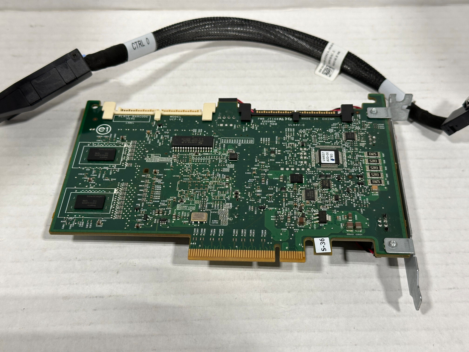 GENUINE DELL POWEREDGE  PERC6/i SAS RAID CONTROLLER T774H 0T774H W/Cables