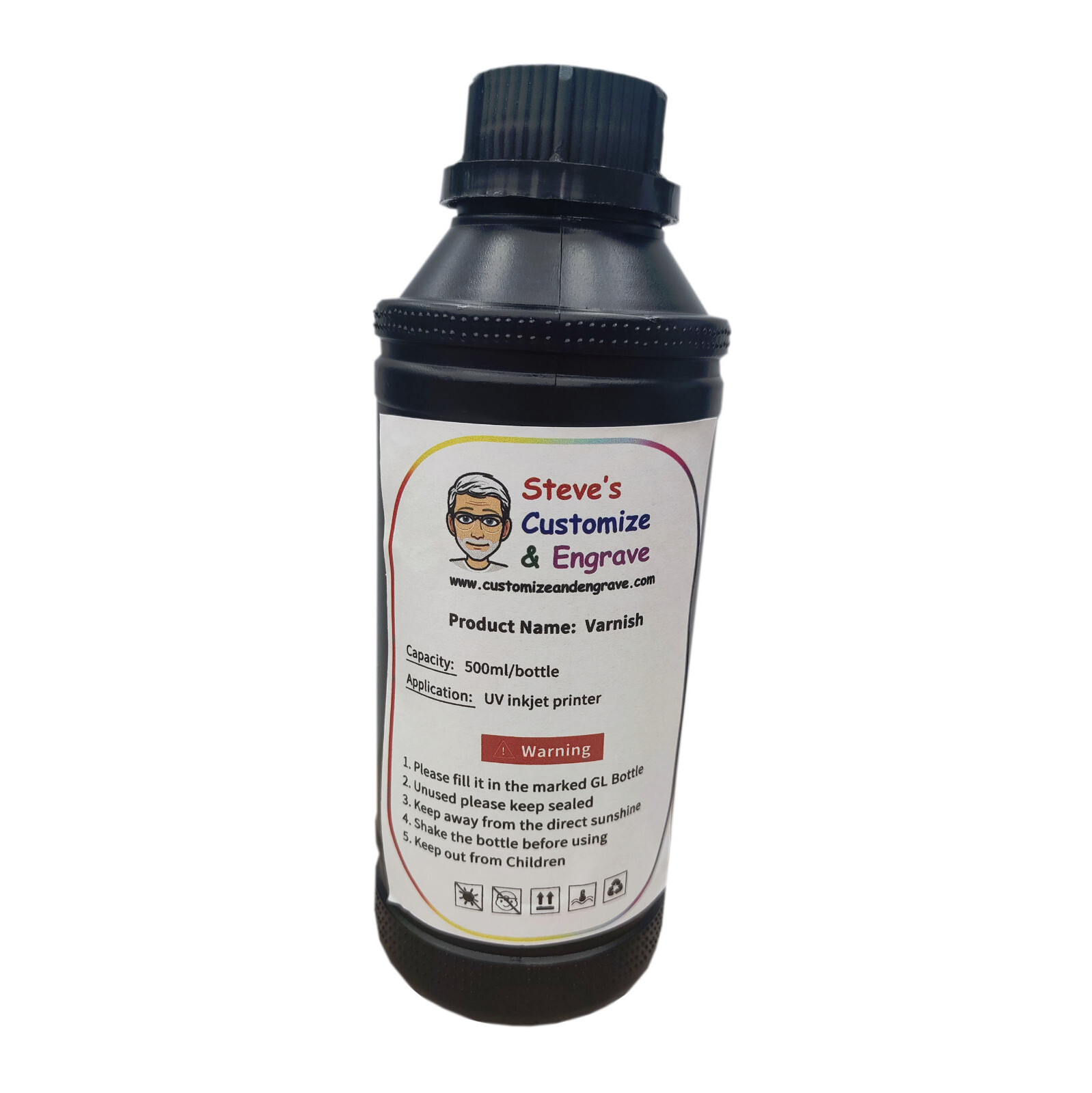 Varnish UV Hard Ink For Epson Refinecolor DTF Printer 500ml Ships From Florida