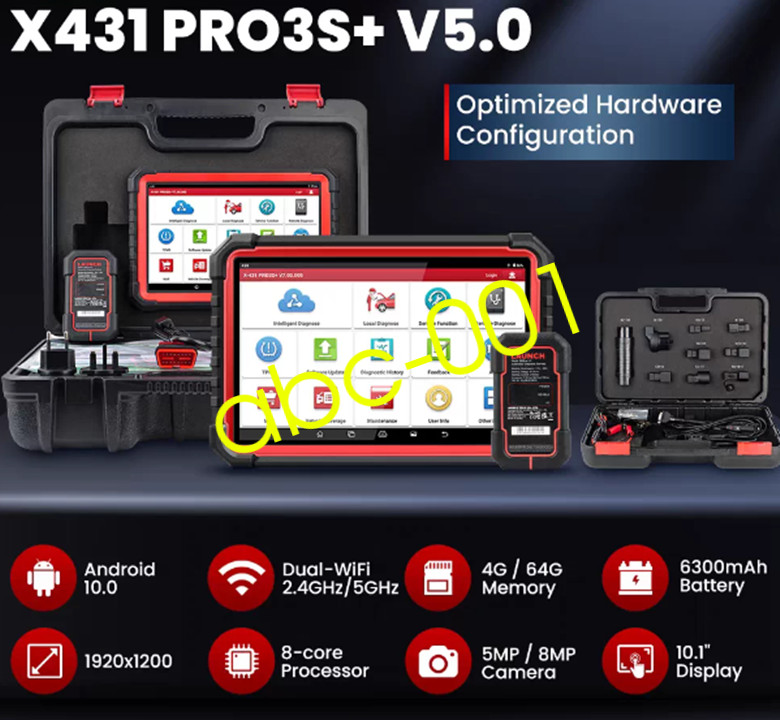 1pcs NEW LAUNCH car tester X431PRO3S+V5.0