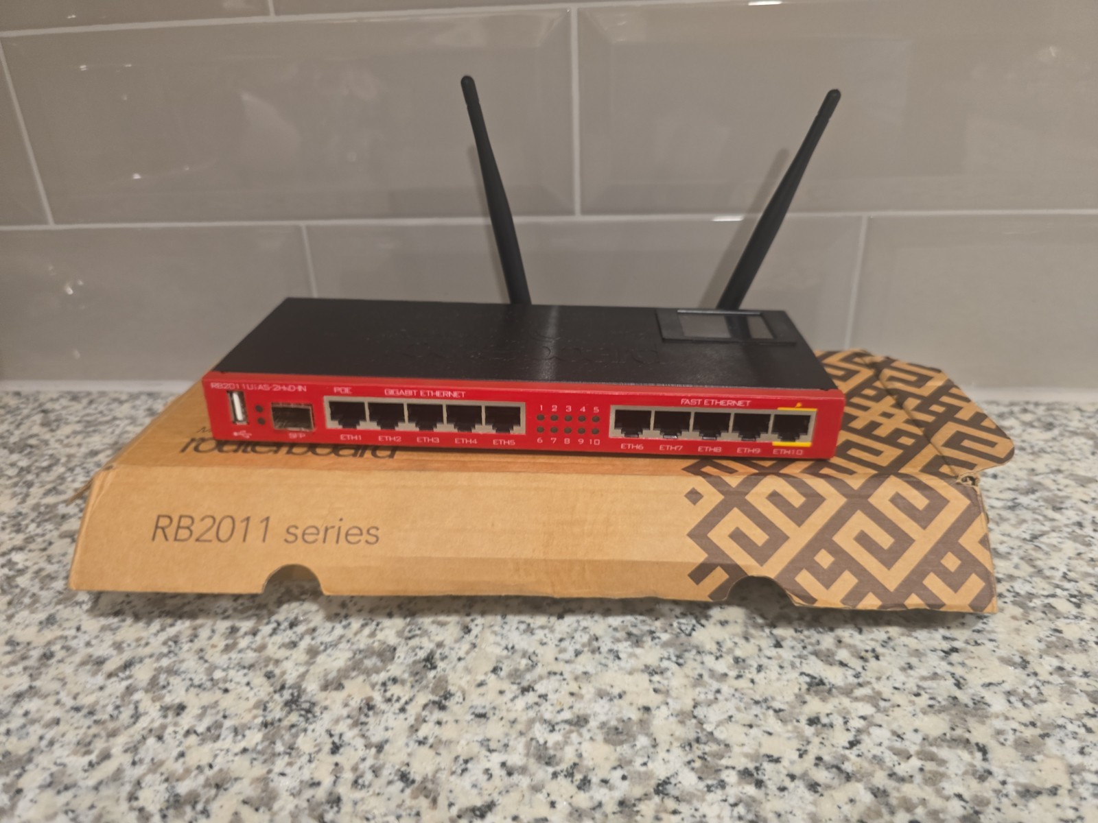 MIKROTIK ROUTERBOARD RB2011IAS-2HND-IN with Power Chord