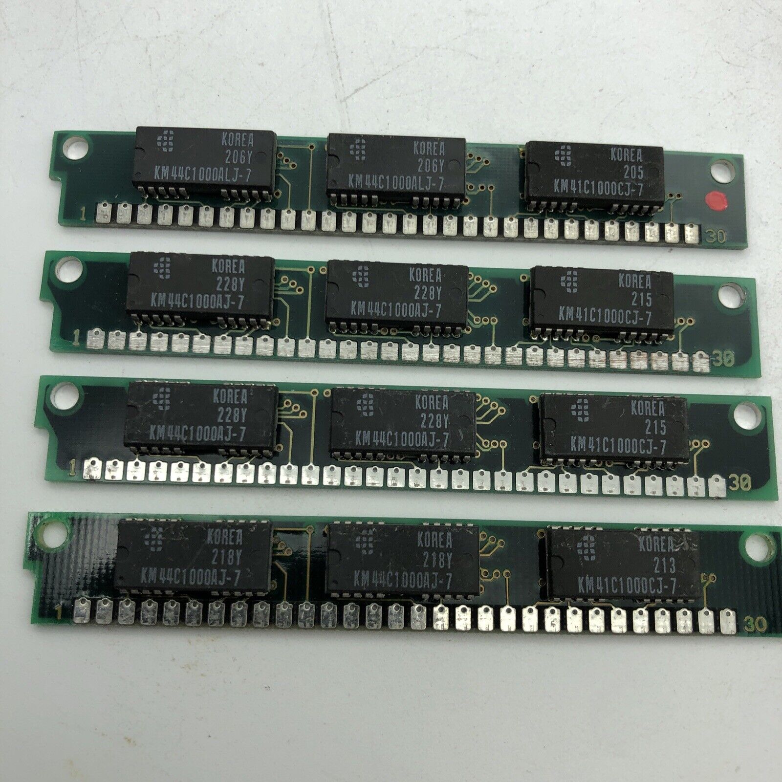 4pc 1MB 3 Chip SIMM Parity Memory 30-pin IBM PC 286 386 486 XT Ram 1x9 30pin 4MB