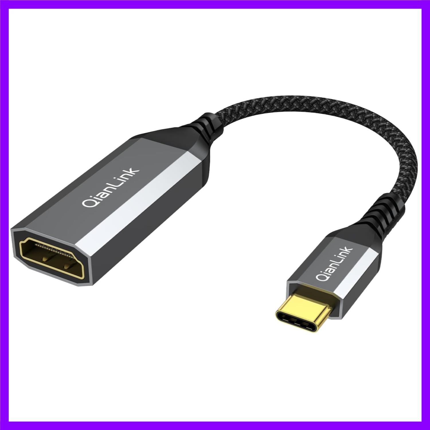 USB Type C to HDMI Adapter, C 4K Cable [Thunderbolt 3/4] for...