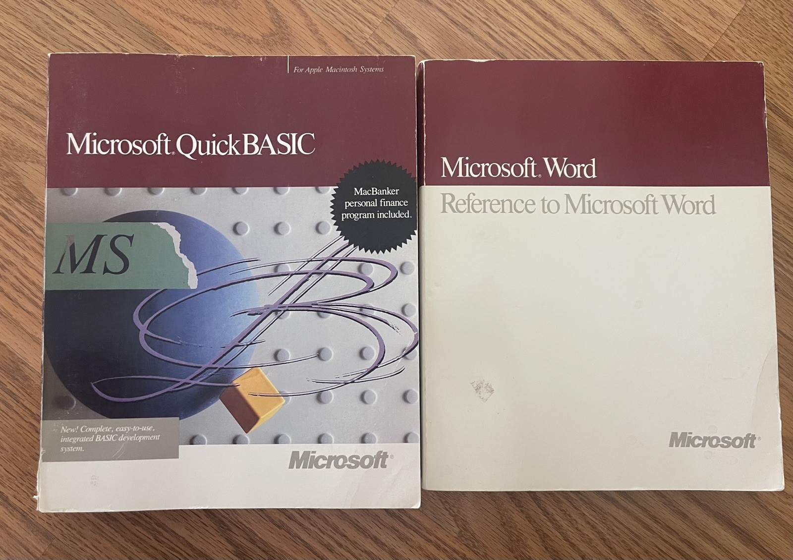 Reference to Microsoft Word Version 4.0  Apple Macintosh + Microsoft quickbasic