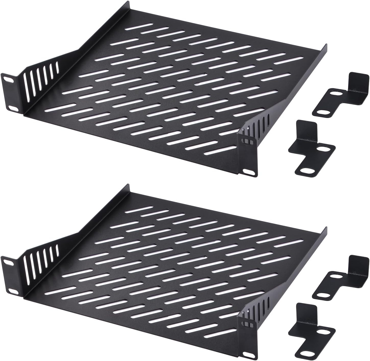 Geeekpi 1U Rack Mount Shelf for 10 Inch Server Rack, 7.87" Depth Vented Cantilev