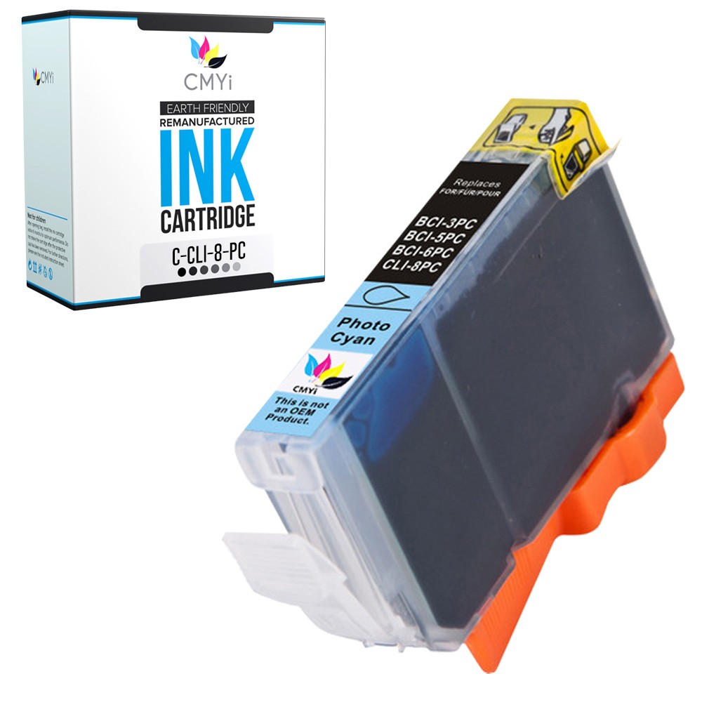 CMYi 1PK CLI-8 Photo Cyan Ink Cartridge for Canon PIXMA MP950 MP960 MP970 MX850