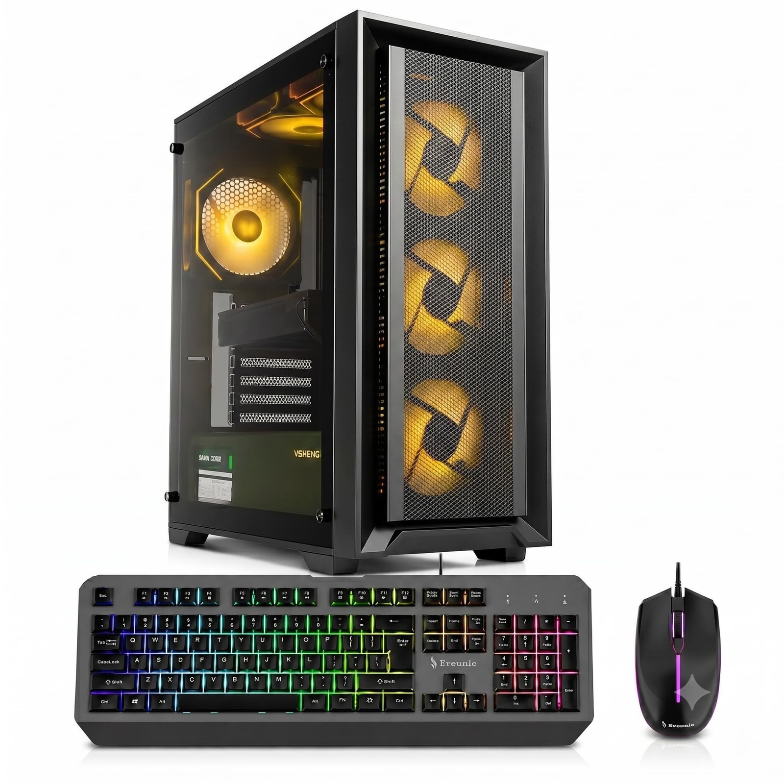 Prebuilt Gaming PC Desktop i7 E5 RTX 5060 64GB RAM 1TB SSD 4TB HDD Win11 WiFi