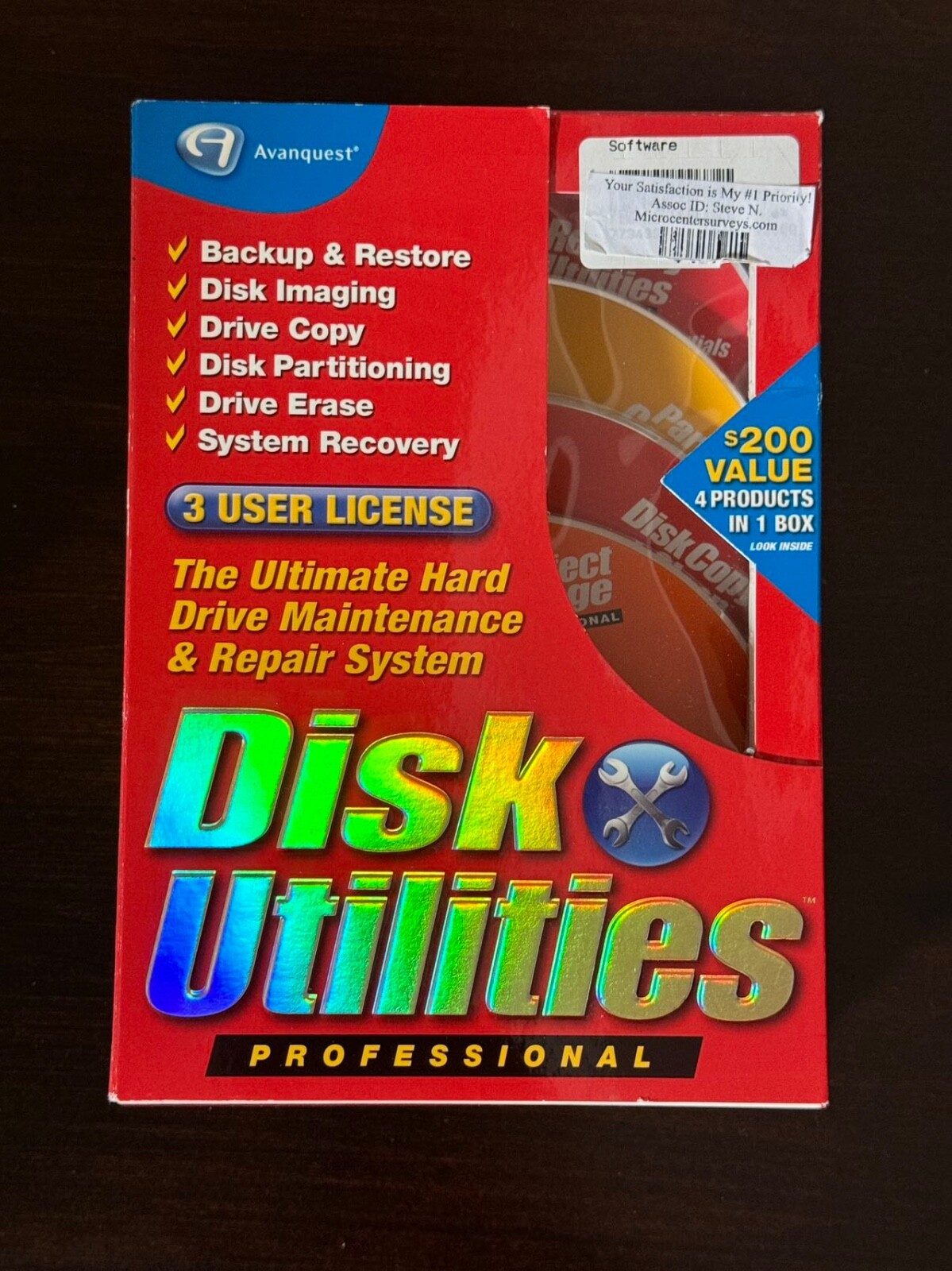 Brand New Avanquest Disk Utilities Professional - 3 USER License, Model 1600