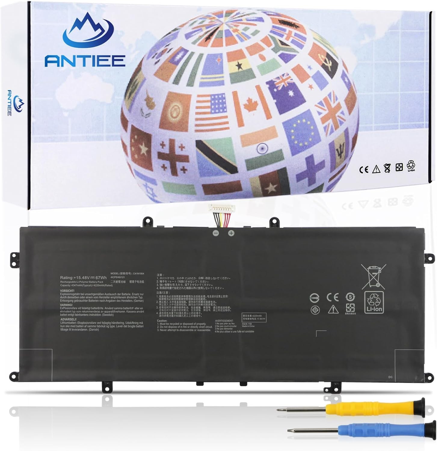 C41N1904 C41N1904 1 67Wh Laptop Battery for Asus ZenBook 13 UX325EA BX325JA
