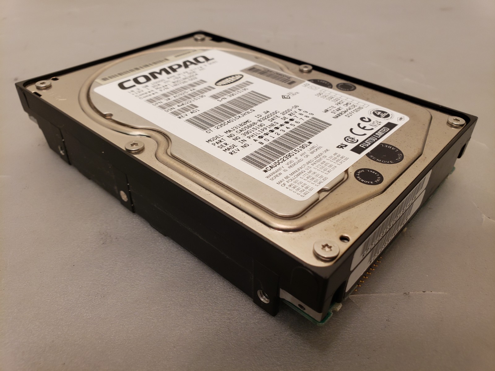 Fujitsu Compaq MAJ3182MC 180726-002 18GB 10K SCSI 80pin Hard Drive HDD **100%
