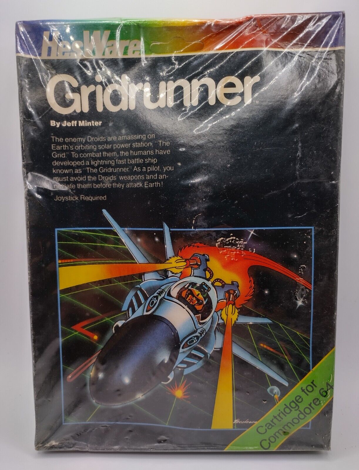 Gridrunner HES WARE Cartridge for Commodore 64 Brand New Sealed