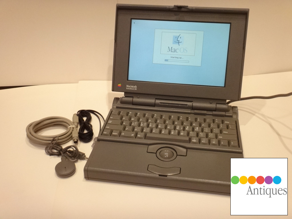 Apple Macintosh PowerBook 180 68030 8MB RAM 320MB HD Mac OS 7.5.5 Vintage RARE
