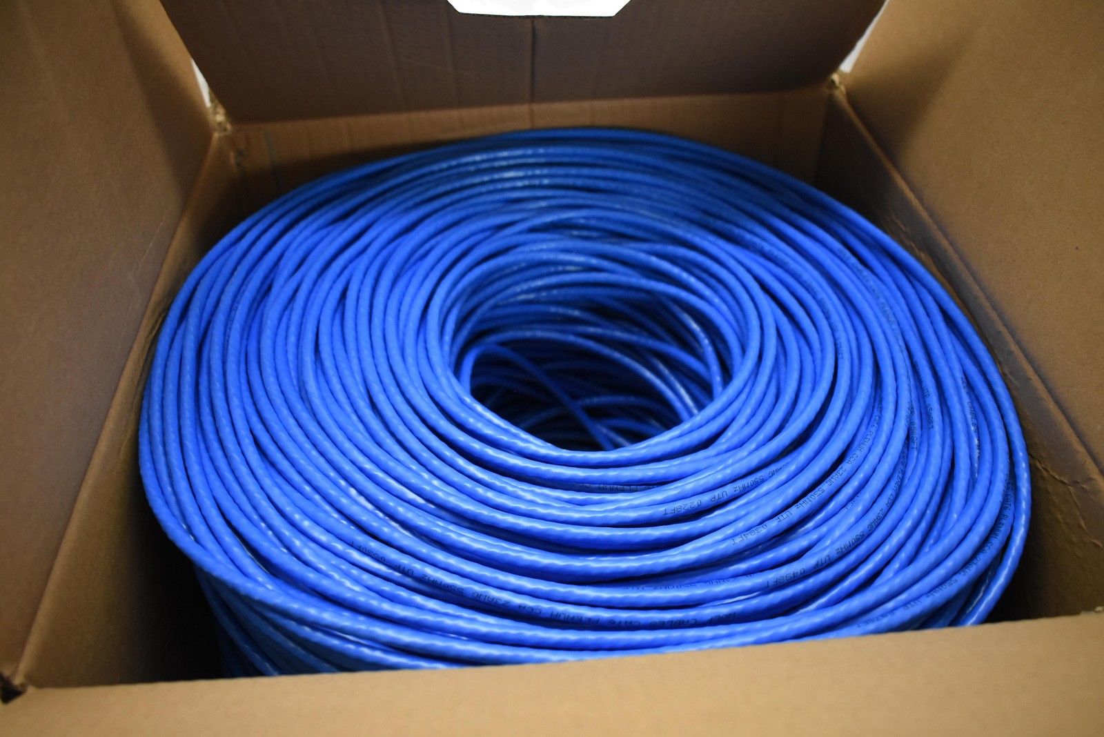 Wolf Cables CAT6 Plenum Bulk Ethernet Cable 1000FT 23AWG UTP CCA 550MHz Network