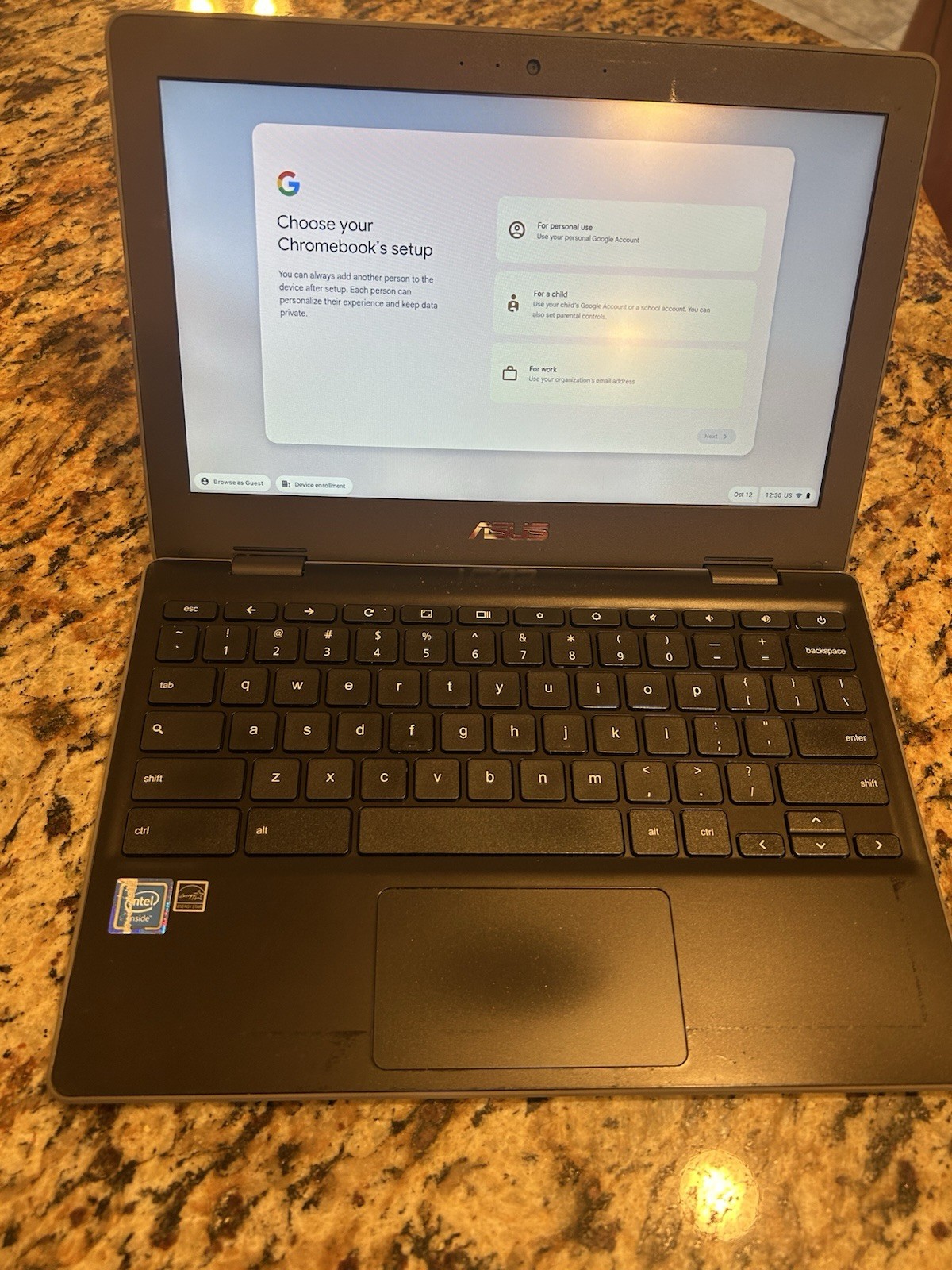 ASUS Chromebook C204MA-YZ02-GR 11.6'' Celeron N4020 1.1GHz 4GB RAM 32GB eMMc