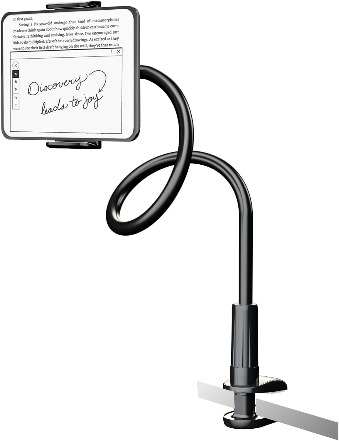 Gooseneck Kindle Tablet Holder Stand Adjustable Arm Mount for Reading in Bed ...