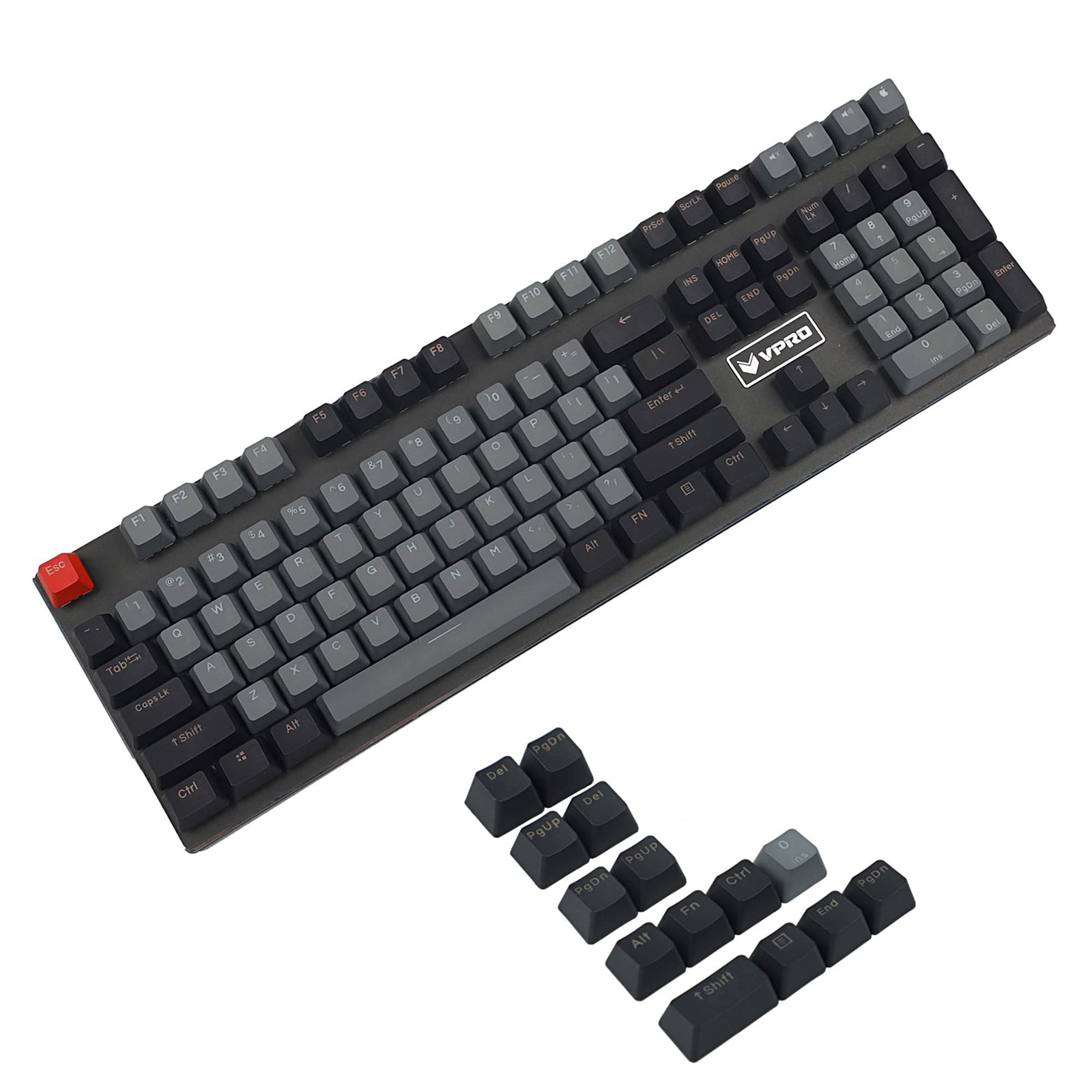 Double Shot 122 Dyed PBT Shine Through OEM Profile Backlit Keycaps Dolch MX
