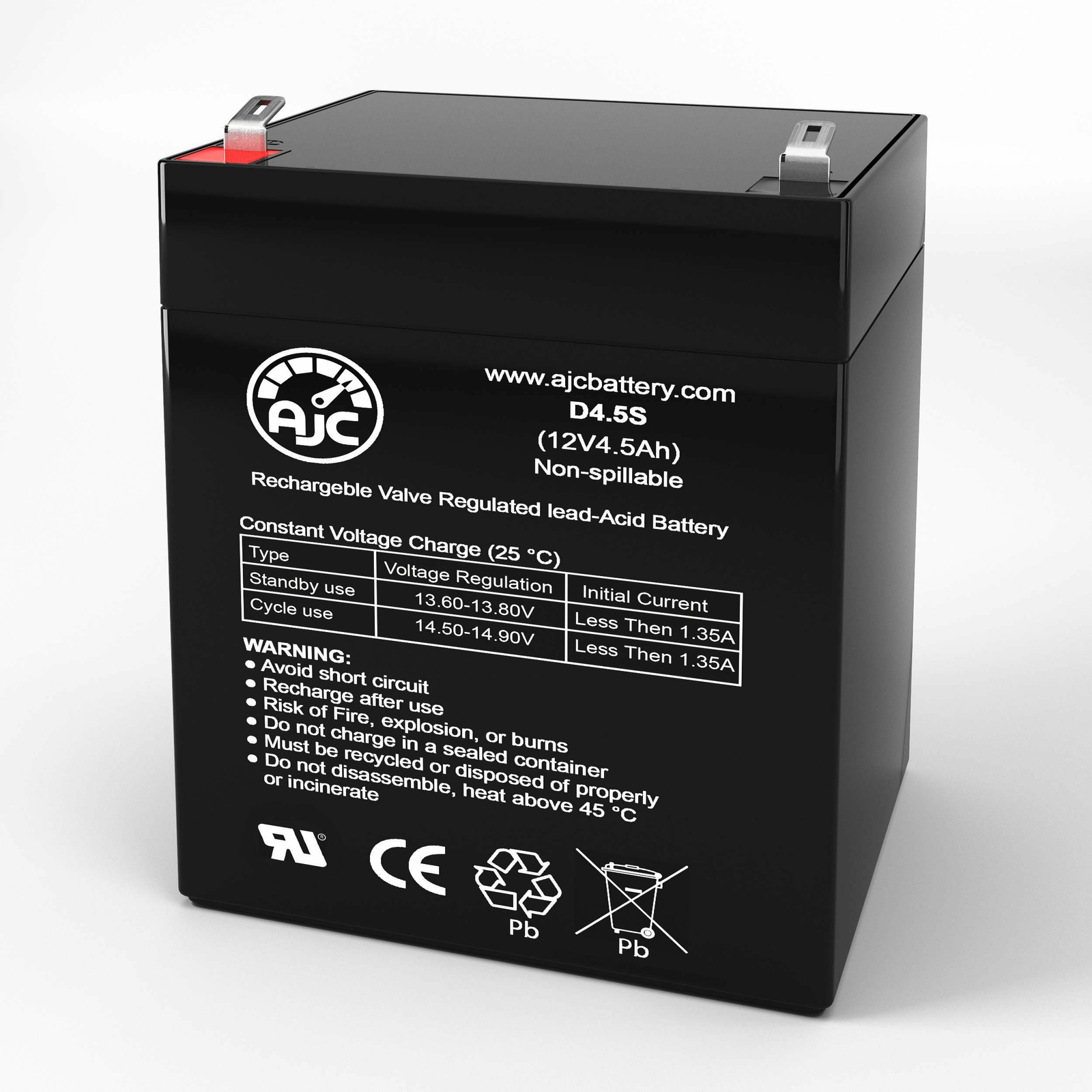 AJC Battery Compatible with Eaton PowerWare 3105 500 VA 12V 4.5Ah UPS Battery