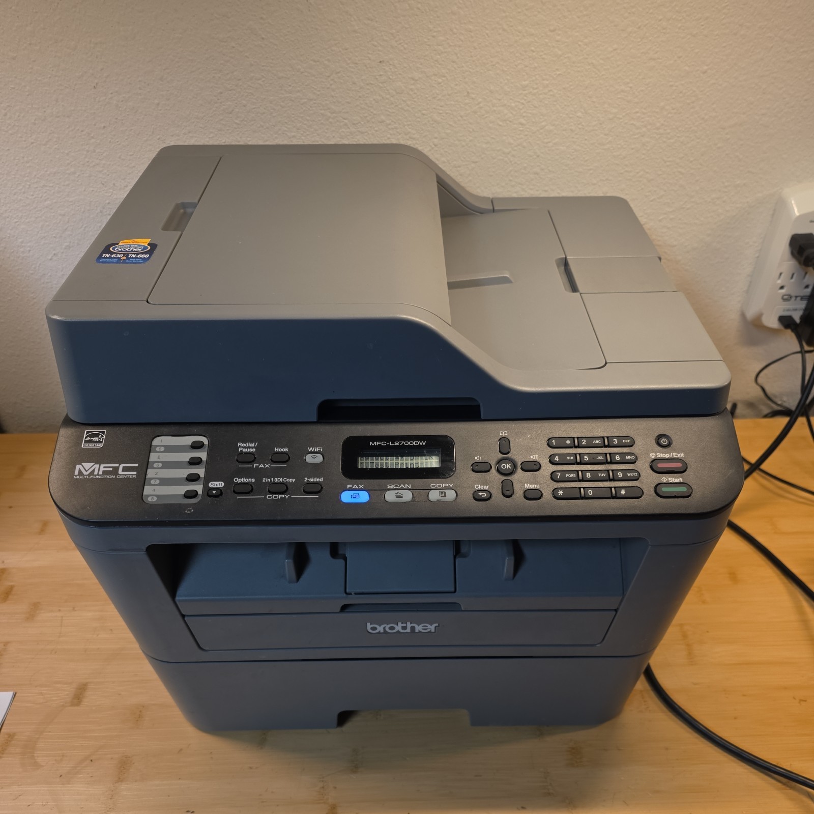 Brother MFC-L2700DW All-in-One Laser Printer With Toner Toner Fully Functional