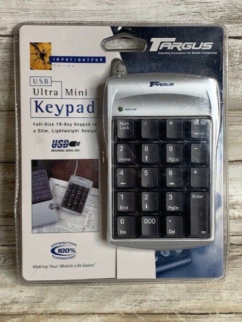 Targus USB Ultra Mini Keypad With 19 Keys & Slim Lightweight Design