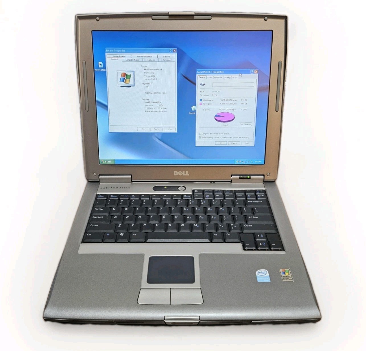 Dell Latitude D610 Intel Celeron M 1GB Ram 40GB HDD XP Pro