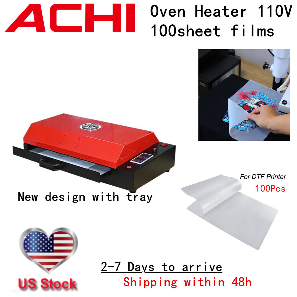 DTF Oven Printer Heater Pretreatment 100Pc DTF Film Light Weight Dryer 110V USA