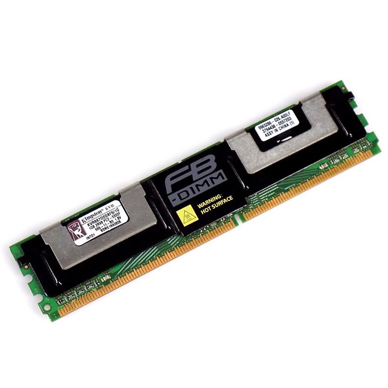 1GB Kingston DDR2 ECC PC2-5300F 2RX8 KVR667D2D8F5/1G