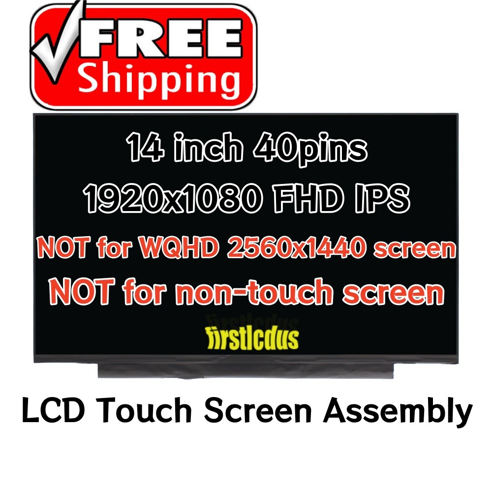 B140HAK03.2 HW0A 01YN150 SD10Q66941 IPS LCD Display Touch Screen Replacement FHD