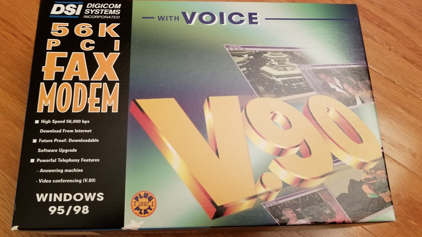 Creative 56k pci data fax v.90 modem with voice