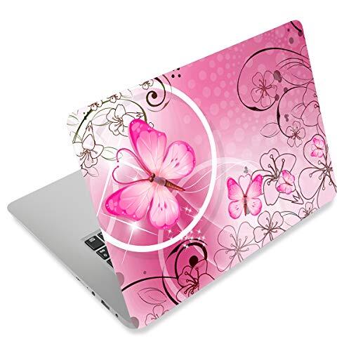 Pink Butterfly11.6 13 13.3 14 15 15.6 inches Netbook Laptop Skin FY-NEK-009