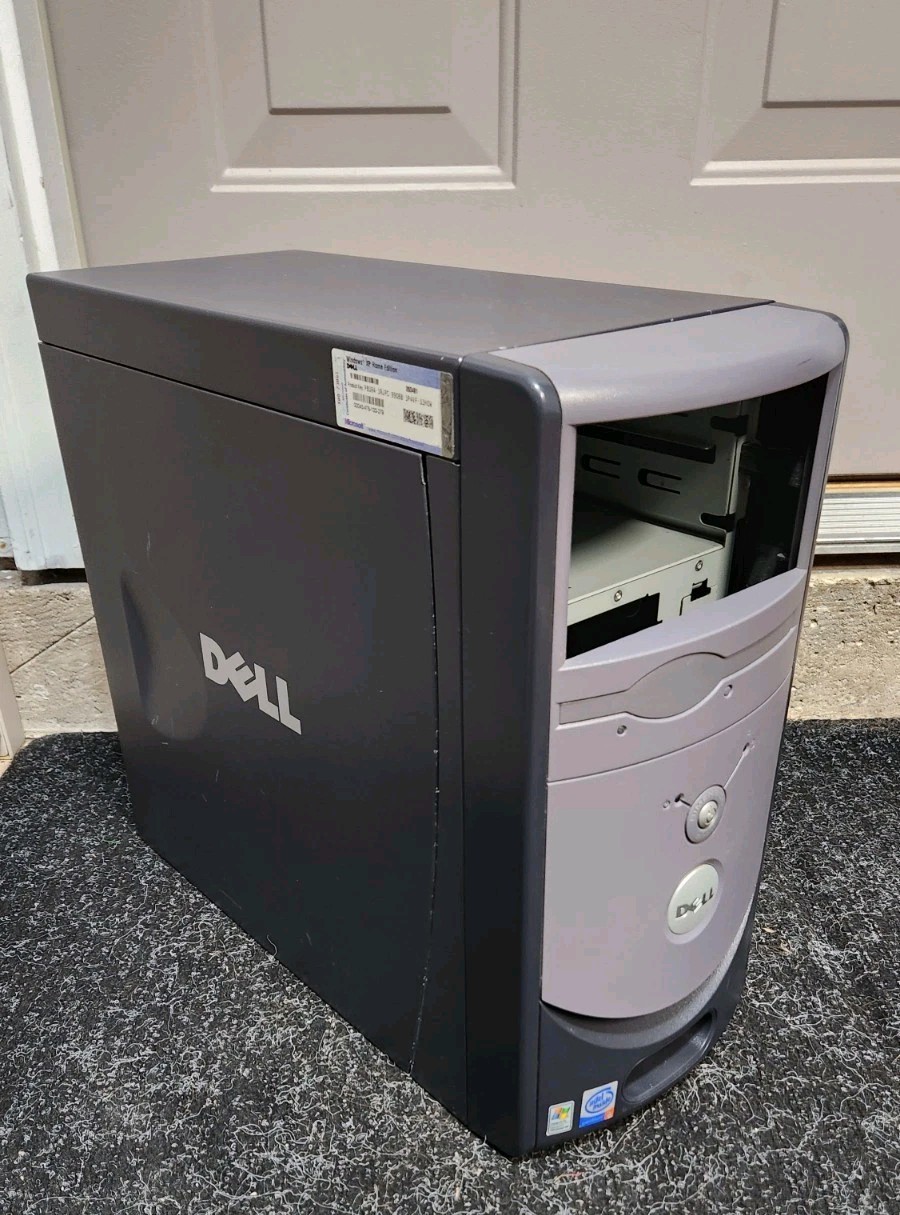 Vintage Dell Dimension 2350 Desktop PC Computer CASE ONLY RETRO SLEEPER GAMING