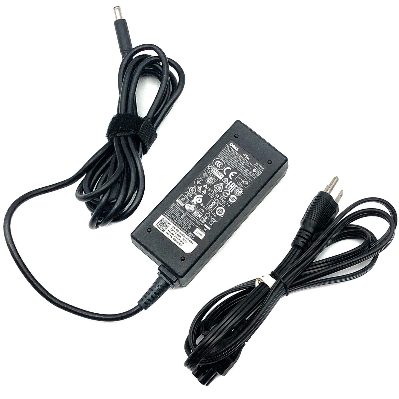 OPEN BOX Genuine Dell 45W AC Power Adapter for XPS 13 9360 9370 Round Tip