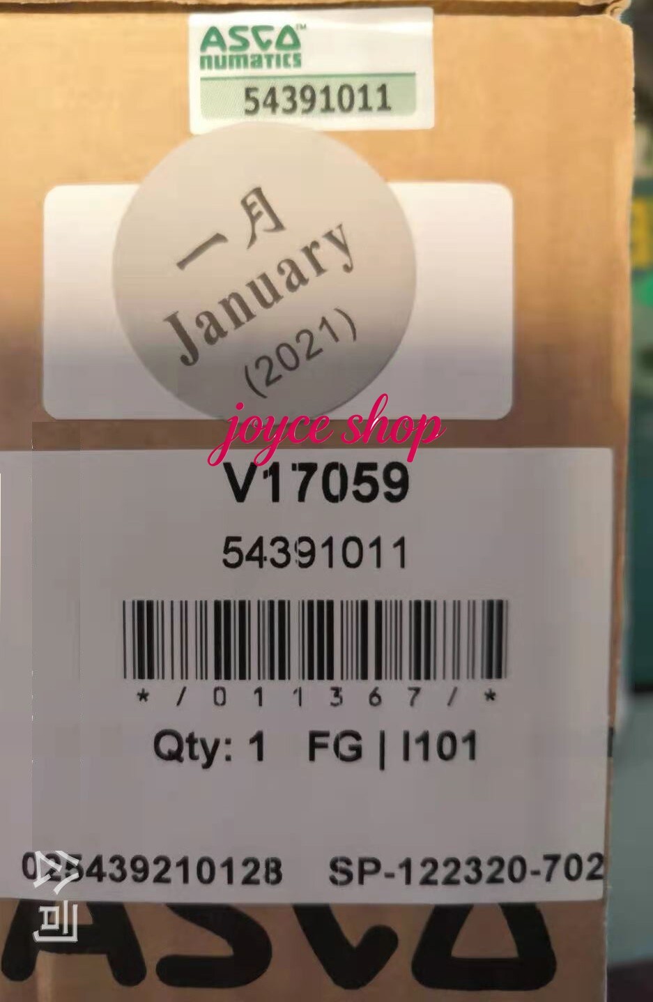 New ASCO 54391011 pneumatic Valve original new in box  by DHL or FedEx