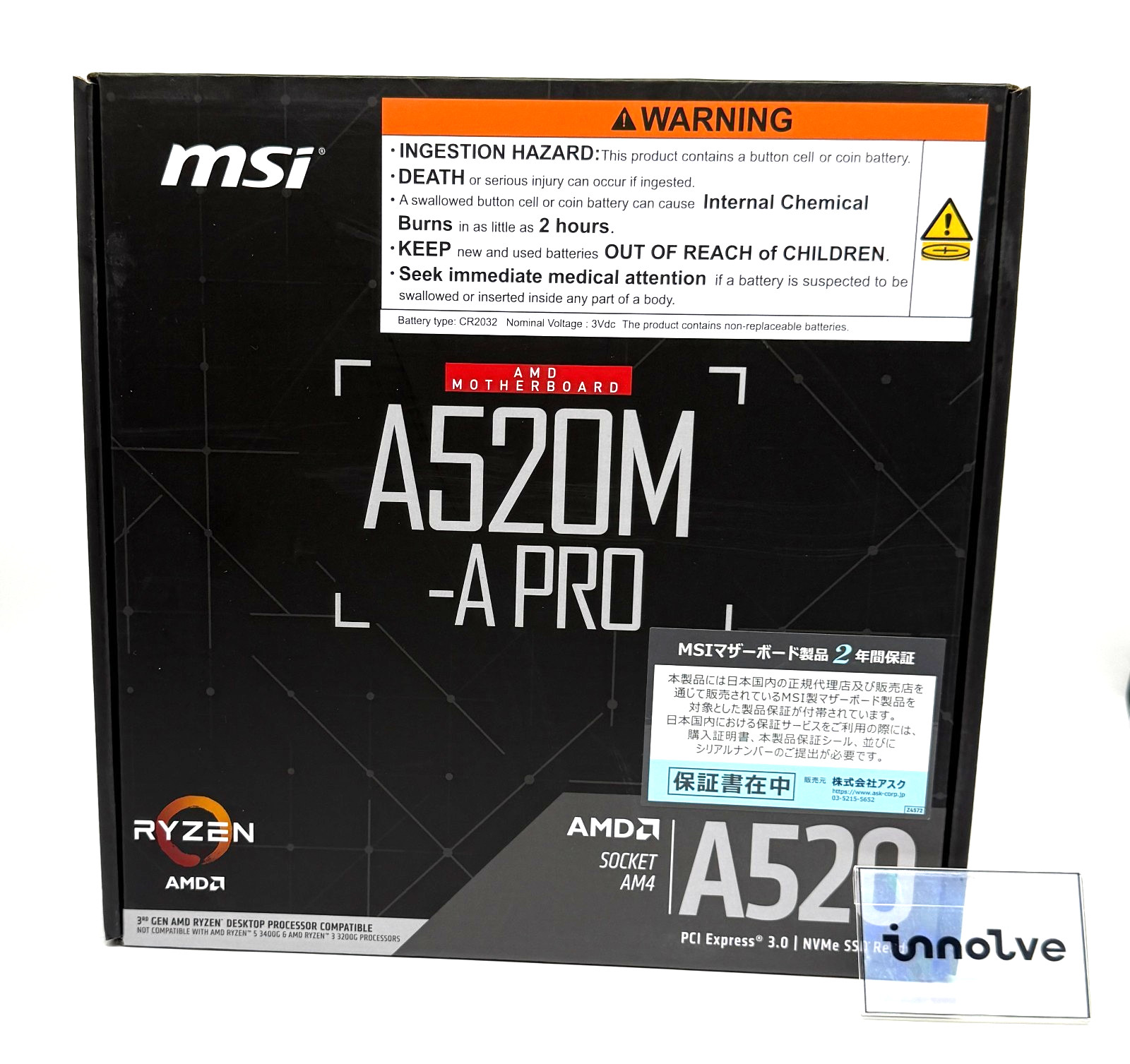 MSI A520M-A PRO AM4 AMD A520 USB3.2 Gen1 Micro-ATX Motherboard NEW in stock