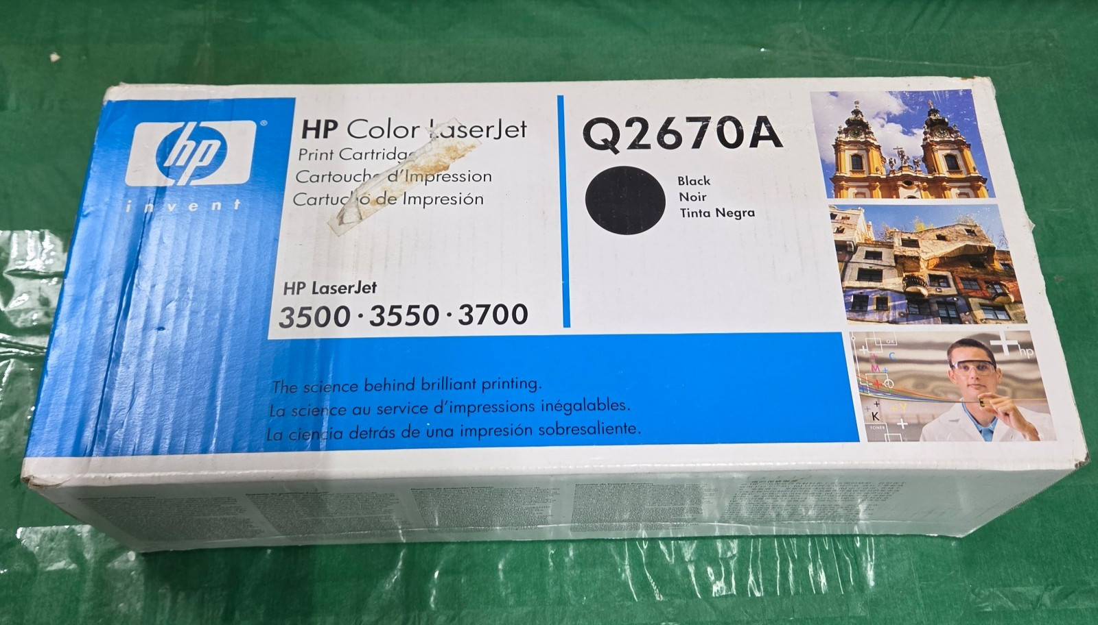 Genuine HP Q2670A 308A Black Toner Cartridge LaserJet 3500 3550 3700 OEM