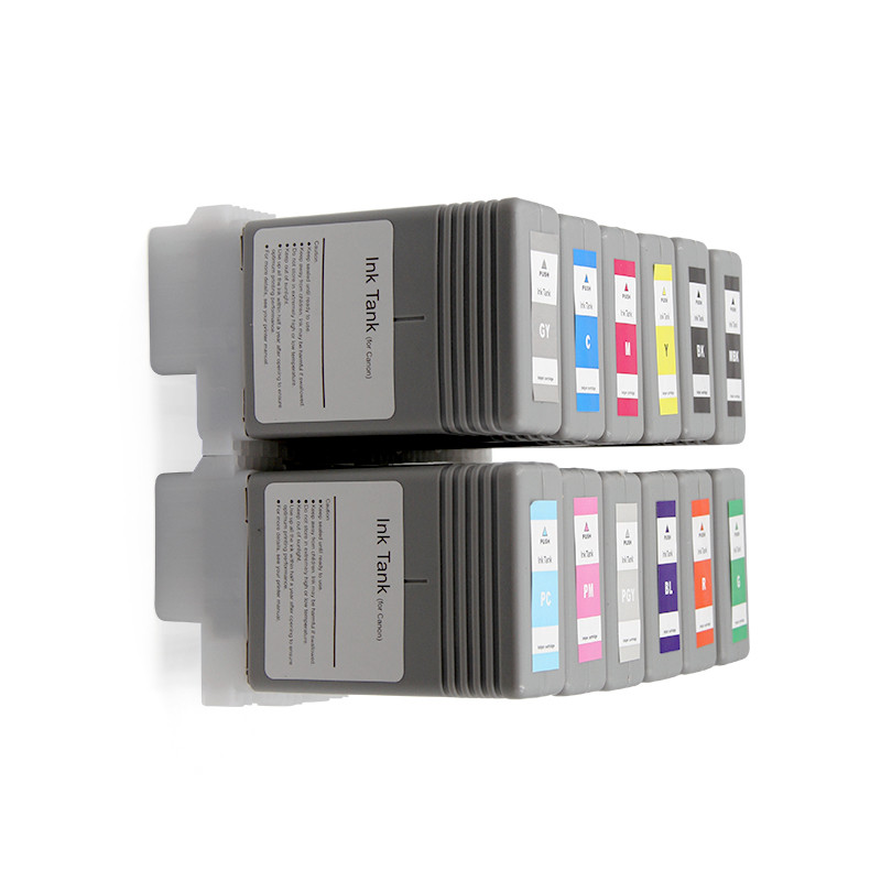 12Color/set PFI-101 Ink Cartridge For Canon imagePROGRAF iPF5000 5100 6100 6200
