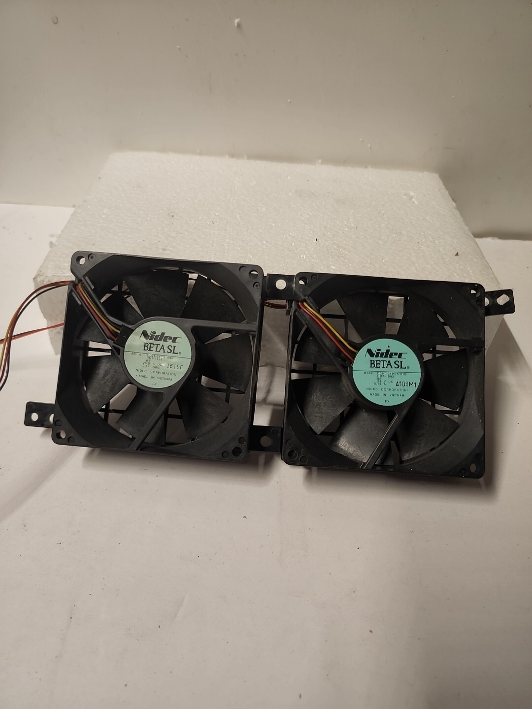 Lot Of 2 Nidec Beta SL Cooling Fan 24VDC 0.12A CX . Diy Projects