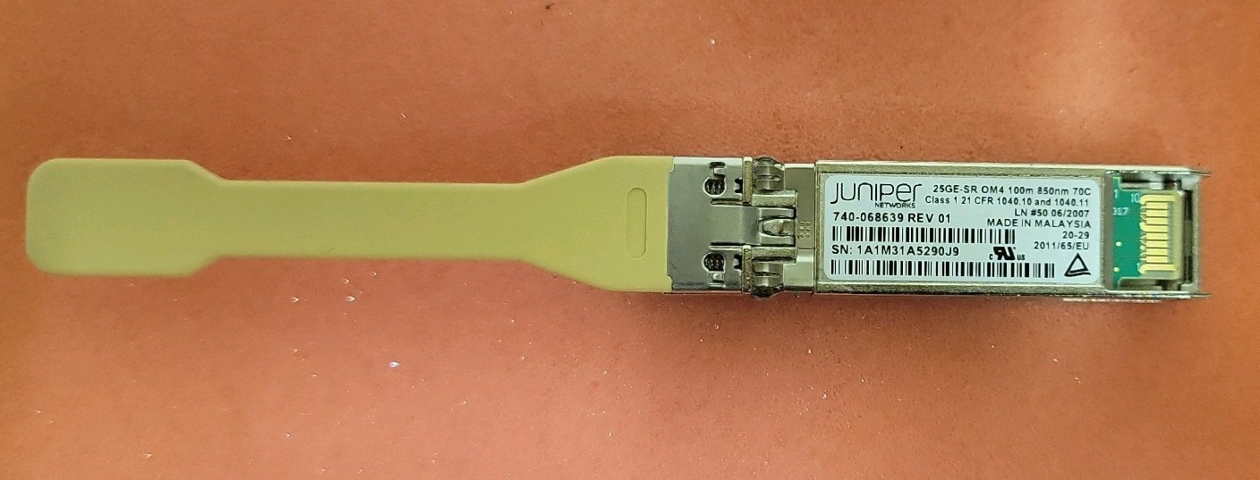 Juniper JNP-SFP-25G-SR 25GbE 850nm MMF SFP Transceiver 740-068639