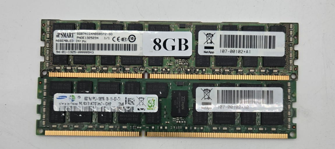Lot of 56 8 GB PC3 SMART SGB7A1G4ABS85P2-SD 107-00102 M393B1K70DHO-CH9 Read Ram