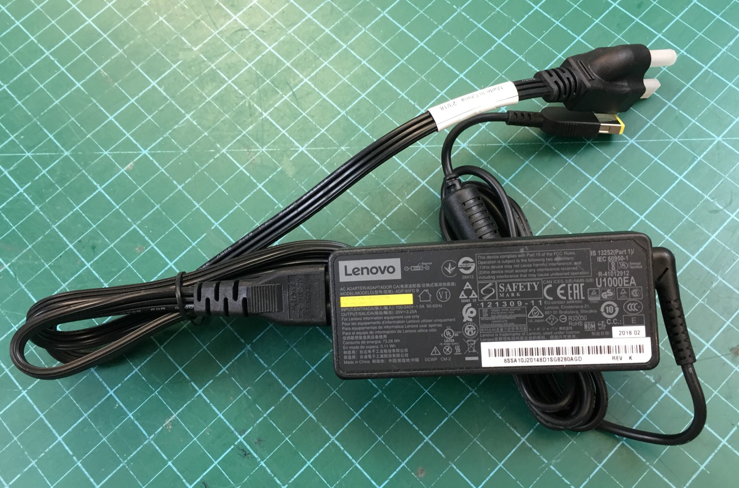 OEM LENOVO AC Power Adapter Charger 65W 20V 3.25A ADP-65FD B 00PC757 SA10J20148