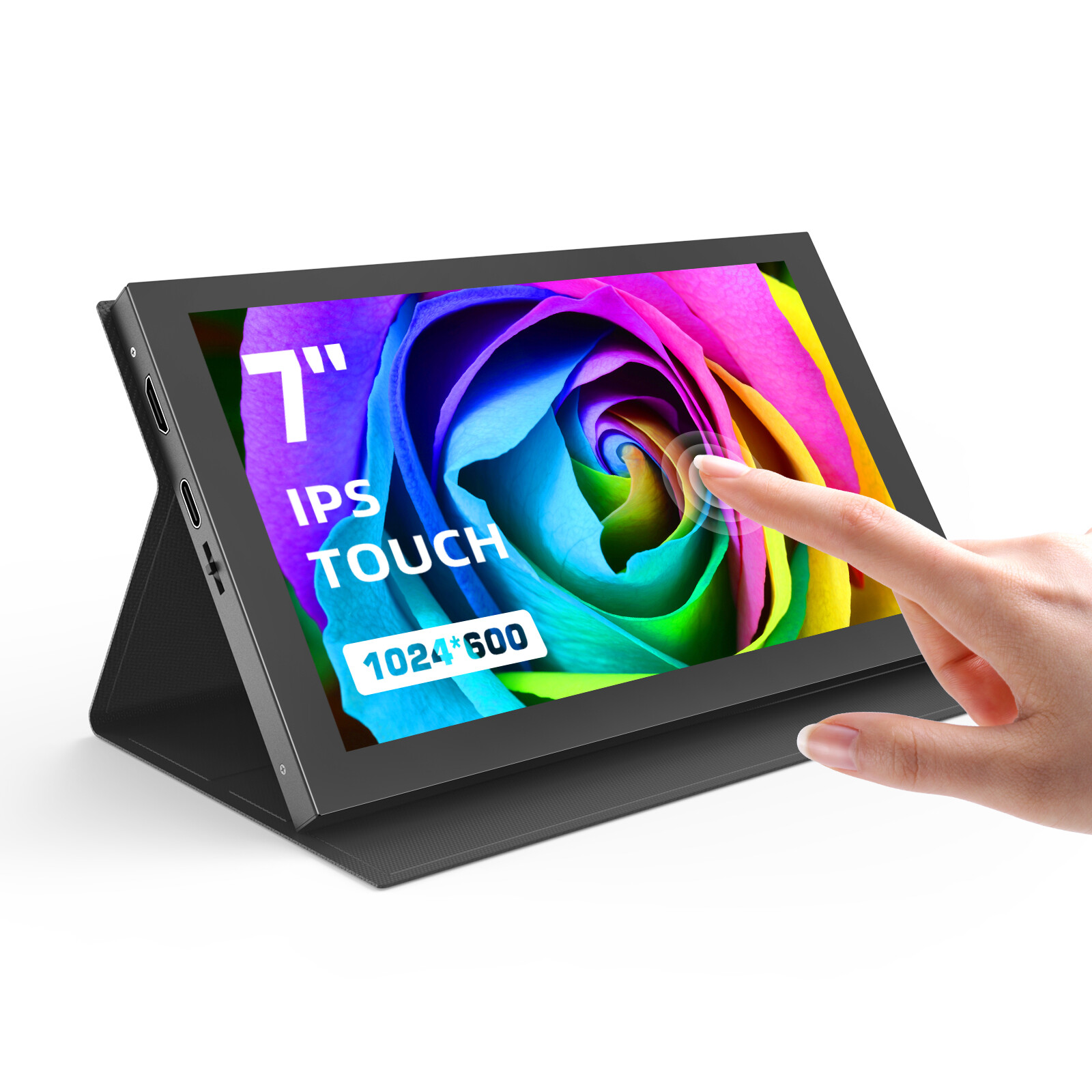 7 inch Touch Screen IPS LCD Display Mini HDMI Portable Monitor 1024x600 fr Rasp